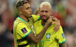 Neymar (R) said Brazil's defeat to Croatia in the World Cup quarter-finals was the hardest loss to accept in his career