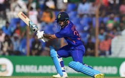 India's Ishan Kishan plays a shot during the third and final ODI in Chittagong on Saturday