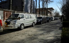 Long lines of hearses have been seen waiting to enter crematoriums across the country