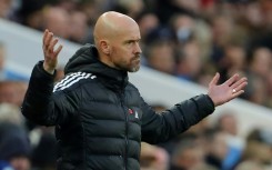 File: Manchester United manager Erik ten Hag. AFP/Geoff Caddick