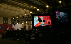 Mexican President Andres Manuel Lopez Obrador speaks during his morning press conference at the National Palace in Mexico City