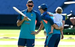 Seamer Scott Boland (L, with captain Pat Cummins) is assured of another game at the MCG, where he took an incredible 6-7 on debut against England a year ago