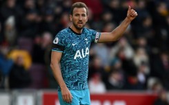 Tottenham striker Harry Kane scored at Brentford
