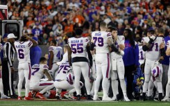 Buffalo Bills players reacted to the on-field collapse of teammate Damar Hamlin during an NFL game Monday at Cincinnati