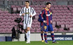 Cristiano Ronaldo and Lionel Messi coming up against each other in a Champions League match between Juventus and Barcelona in 2020