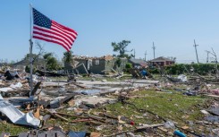 Damage left by a tornado which touched down in New Orleans, Louisiana, in March 2022