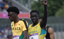 Australian 800 metre runner Peter Bol (R) failed a drugs test