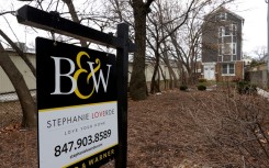 Sales of existing homes in the United States like this one in Chicago are down due to limited inventory and high mortgage rates 