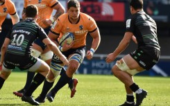 Paul Willemse takes aim at the London Irish defence 