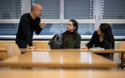 Teachers at a workshop on ChatGPT bot in Geneva