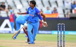 Deepti Sharma appeals as she dismissed Stafanie Taylor lbw