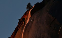 Everything must be perfect for the firefall - the water must be flowing, the sun must be at the right angle and it must be the right time of year