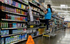 Walmart reported solid profits but offered a cautious outlook that weighed on shares