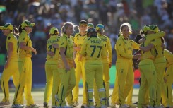 Champions: Australia players celebrate after they won the final 