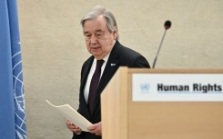 UN chief Antonio Guterres said the declaration of human rights was 'under assault from all sides'