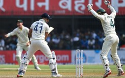 India's Shreyas Iyer was out on the first day of the third Test against Australia