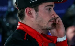 Engine failure: Ferrari's  Charles Leclerc