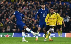 Raheem Sterling (left)  opened the scoring for Chelsea