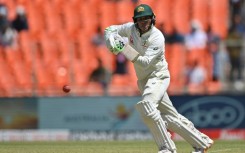 Australia's Usman Khawaja plays a shot during the first day of the fourth and final Test against India 