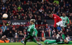 Marcus Rashford (2nd right) was on target as Manchester United beat Real Betis 4-1