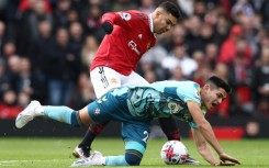 Manchester United's Casemiro was sent off against Southampton