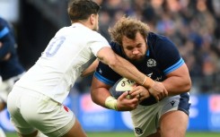Scotland prop Pierre Schoeman (right) in action against France in the 2023 Six Nations