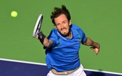 Still rolling: Russia's Daniil Medvedev reaches for a forehand in his quarter-final victory over Spain's Alejandro Davidovich Fokina at Indian Wells