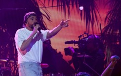 Bad Bunny, shown here performing at the 65th annual Grammys in February 2023, has been sued by his ex-girlfriend