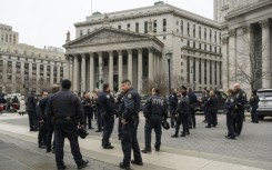 New York police have tightened security ahead of the possible indictment of Donald Trump