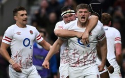 England flanker Jack Willis (R) is now with French club Toulouse following the collapse of Wasps