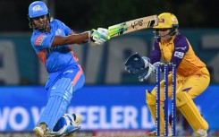 Hayley Matthews (L) hit 26 for Mumbai Indians after the UP Warriorz put them in to bat