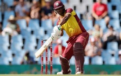 Johnson Charles hit 11 sixes and 10 fours in his 39-ball century for West Indies against South Africa