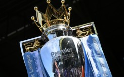 The Premier League trophy