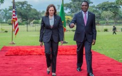 Zambia is the last stop in Harris's three-nation trip to Africa