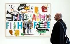 Warhol's interest in logos collides with Basquiat's street art style 