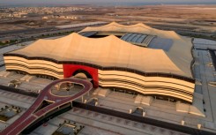 The Al Bayt stadium is constructed in the form of a Bedouin tent