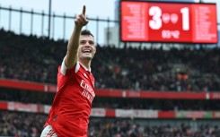 Arsenal are eight points ahead of Manchester City at the top of the Premier League