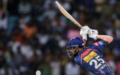 Lucknow Super Giants' Krunal Pandya in action in the Indian Premier League (IPL) Twenty20 cricket match against Sunrisers Hyderabad