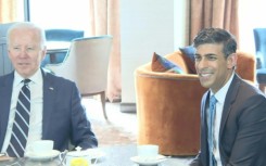US President Biden meets UK Prime Minister Sunak in Northern Ireland