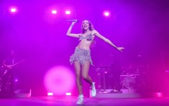 Drummer Travis Barker from Blink-182 performs during the first weekend of Coachella Valley Music and Arts Festival