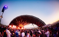 Jai Wolf performs at the Sahara tent during the 2023 Coachella Valley Music and Arts Festival in April, 2023 in Indio, California