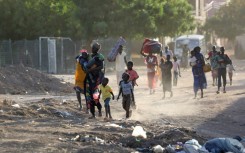 The UN refugee agency said the majority of those fleeing Sudan were women and children 