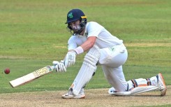 Ireland's Andrew Balbirnie plays a shot during the first day of the second Test against Sri Lanka in Galle