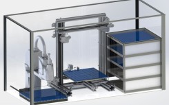 The 'vaccine printer' produces small patches which each contain hundreds of tiny needles 