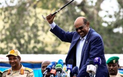 Then-Sudanese president Omar al-Bashir, in Nyala, South Darfur state in 2017, was later toppled and convicted of corruption