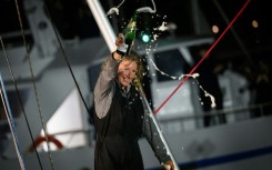 South African Kirsten Neuschaefer created yachting history by becoming the first woman to win a solo round-the-world race