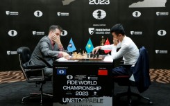Since the 14-game series played under classical rules ended tied, the match goes to tiebreak games with tighter time control