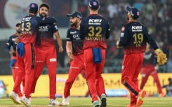 Mohammed Siraj took the first wicket as RCB defended a low total against Lucknow
