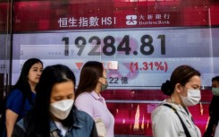 Asian stocks were down Wednesday after a losing session on Wall Street