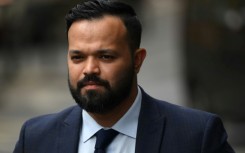 Former cricketer Azeem Rafiq arrives at a Cricket Discipline Commission hearing in London relating to his allegations of racism at Yorkshire 